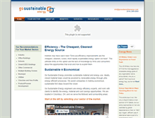 Tablet Screenshot of gosustainableenergy.com